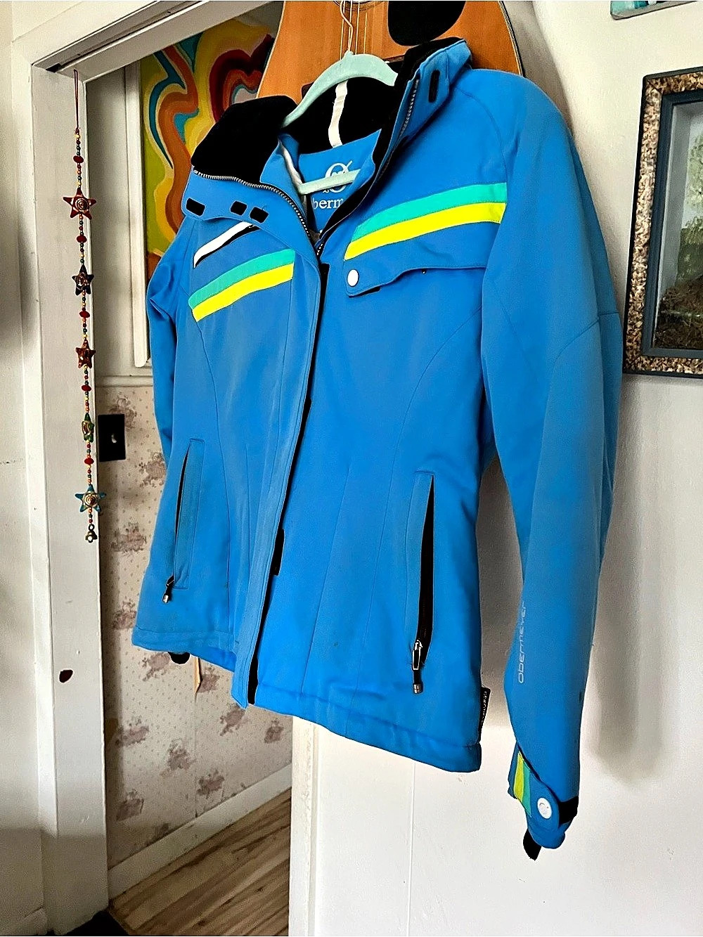 Obermeyer Women's Color Block Ski Jacket Blue Size 10